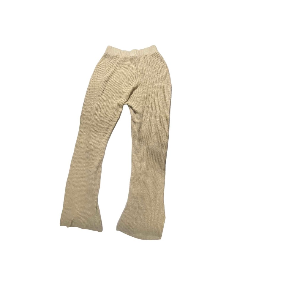 Pretty little thing womens knit beige lounge pants - Picture 3 of 3